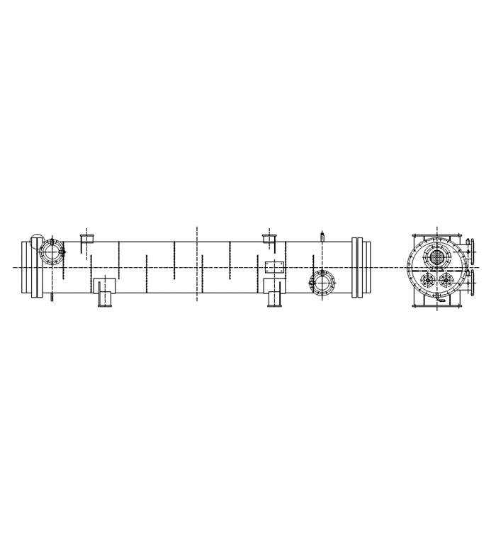 Copper tube heat exchanger