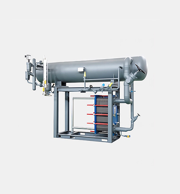 Ammonia distribution plate for chilled water unit